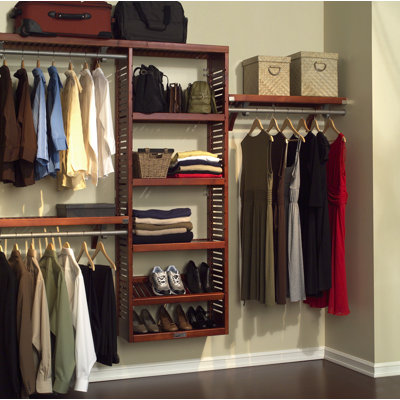John Louis Inc. Premier 12" Deep Closet Organizer Set in Mahogany at Sears.com