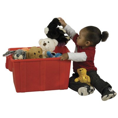 Ecr4Kids Play Treasure Toy Box - Size: Set of 12, Finish: Red at Sears.com