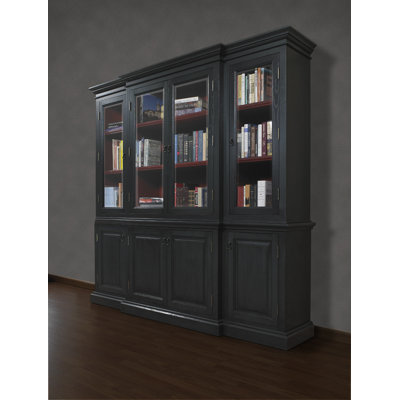 A&E Wood Designs French Restoration Chelsea Buffet Cabinet - Finish: Two Tone Black with Cranberry Interior at Sears.com