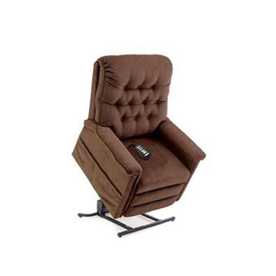 Pride Mobility Heritage Collection sm 3-Position Lift Chair w/ Button Back -Fabric:UltraLeather -Fudge, Heat & Massage:Deluxe -Seat & Back at Sears.com