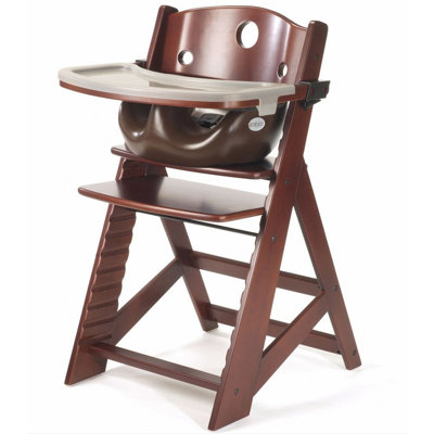 Keekaroo Height Right Kids High Chair with Insert and Tray - Finish: Mahogany, Insert Color: Chocolate at Sears.com