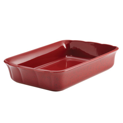 Paula Deen Signature Stoneware Speckled 9" x 13" Rectangular Baker - Color: Red at Sears.com