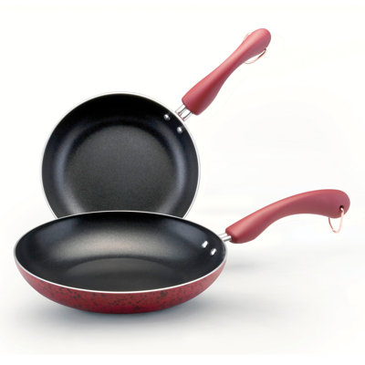 Paula Deen Signature 2-Piece Skillet Set - Color: Red Speckle