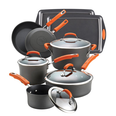 Rachael Ray Hard Anodized II 12-Piece Cookware Set