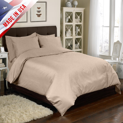 Veratex Supreme Sateen 4-Piece Comforter Set - Color: Taupe, Size: Full at Sears.com
