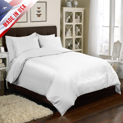 Veratex Supreme Sateen 4-Piece Comforter Set - Size: Queen, Color: White at Sears.com