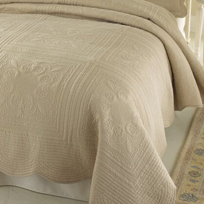 Pem America French Tile Bedspread in Gold - Size: King at Sears.com