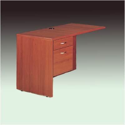 High Point Furniture Hyperwork 36" W Desk Height Return with Pedestal - Pedestal: Left, Finish: Windsor Cherry, Pull: Chrome at Sears.com