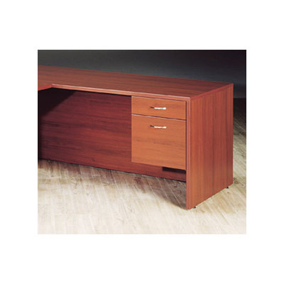 High Point Furniture Hyperwork 72"W Single Pedestal Executive Desk Credenza - Pedestal: Right, Finish: Windsor Cherry, Pull: Chrome at Sears.com