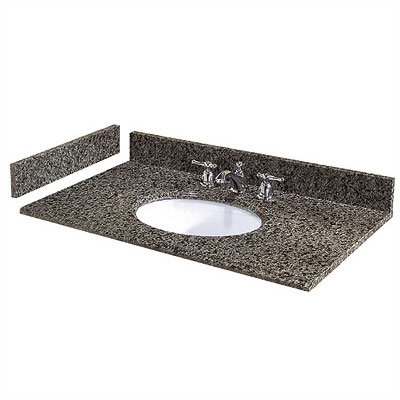 Pegasus Quadro Granite Vanity Top with Sink (Set of 2) - Size: 37" at Sears.com