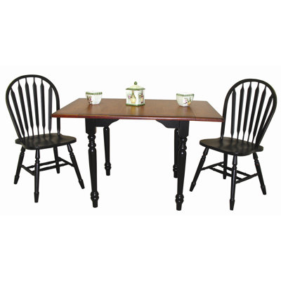 Sunset Trading Sunset Selections Drop Leaf Extension Dining Table - Finish: Antique Black / Cherry at Sears.com