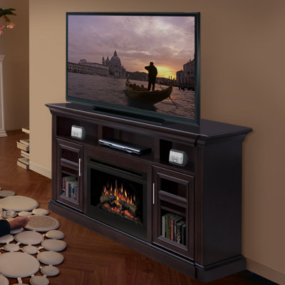 Dimplex Bailey 66" TV Stand with Electric Fireplace - Insert Style: Glass Ember at Sears.com