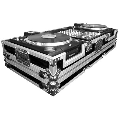 Road Ready DJ CD Player Coffin 12" Mixer Coffin with Low Profile Wheels For 2 Numark CDX or HDX Turntables at Sears.com