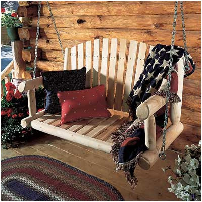 Rustic Cedar Porch Swing at Sears.com
