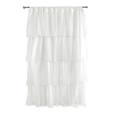 Tadpoles Multi-Layer Tulle Curtain Panel in White at Sears.com