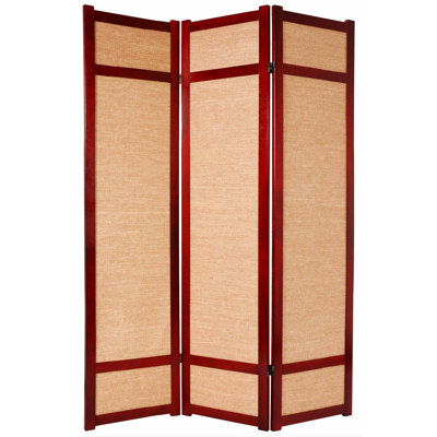 Oriental Furniture 72" Jute Shoji Screen in Rosewood - Number of Panels: 4 at Sears.com
