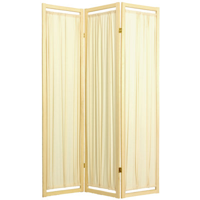 Oriental Furniture Helsinki Shoji Room Divider in Natural - Number of Panels: 3 at Sears.com