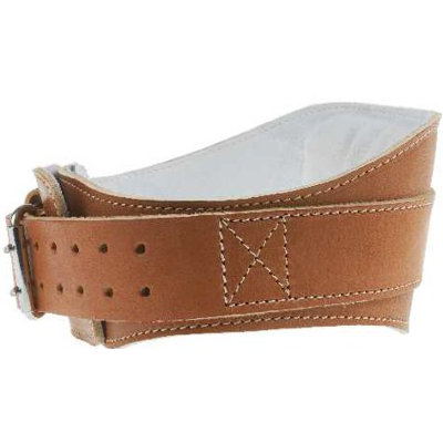 Schiek Sports 6" Power Leather Lifting Belt in Natural Leather - Size: XXXL (50" - 54") at Sears.com