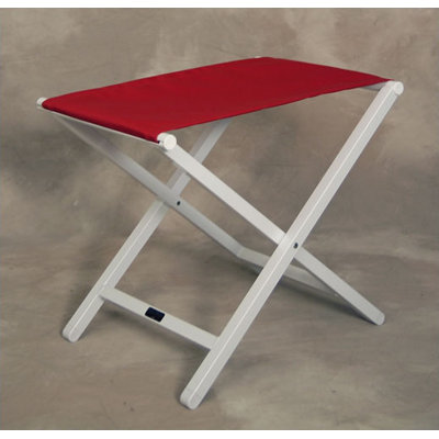 Sutton Bridge White Frame Monterey Large Foot Stool - Color: Burgundy at Sears.com