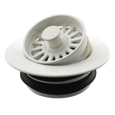 Westbrass Plastic Universal Disposer Flange Cover with Strainer - Finish: Powdercoated Black at Sears.com