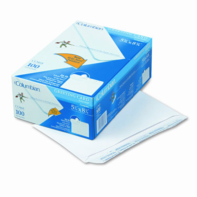 Columbian Greeting Card Envelope, Grip-Seal, Contemporary, #A9, White, 100/box at Sears.com