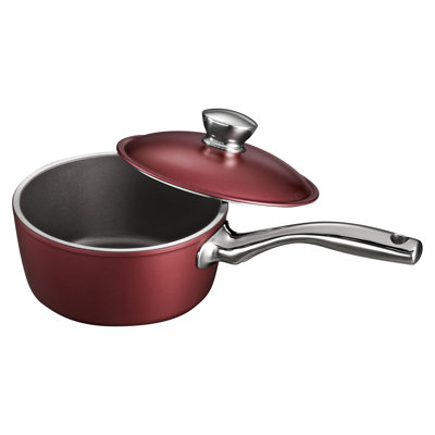 Tramontina Gourmet Lyon Saucepan with Lid - Size: 2-qt.  Color: Garnet