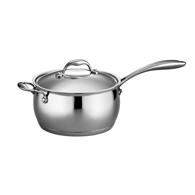 Tramontina Gourmet Domus Saucepan with Lid - Size: 4-qt.