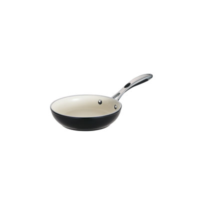 Tramontina Gourmet Ceramica 01 Deluxe Porcelain Enamel Metallic Black Fry Pan - Size: 8