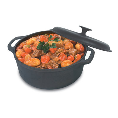 Heuck 5-Qt. Cast Iron Round Dutch Oven with Lid