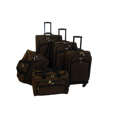 American Flyer Madrid 5 Piece Spinner Luggage Set - Color: Brown at Sears.com