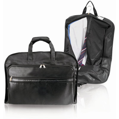 U.S. Traveler Koskin Leather Carry-On Garment Bag in Black at Sears.com