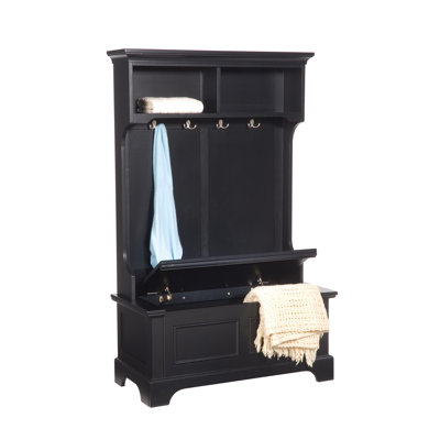 Home Styles Bedford Hall Tree and Storage Bench - Finish: Ebony at Sears.com