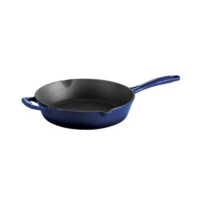 Tramontina Gourmet Enameled Cast Iron Skillet Gradated - Size: 12