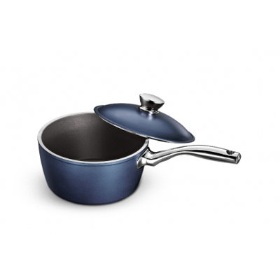Tramontina Gourmet Lyon Saucepan with Lid - Size: 3-qt.  Color: Sapphire