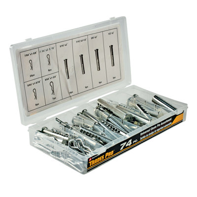 Trades-Pro Universal Clevis Pin Assortment (Set of 74)