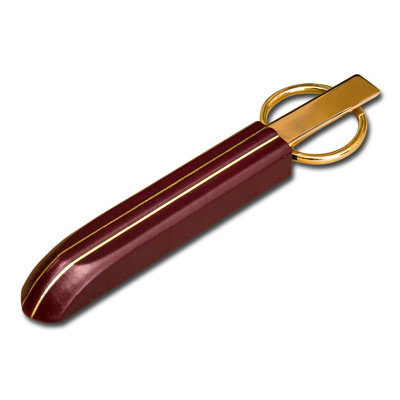 Dacasso 5800 Series Gold-Striped Leather Library Set in Burgundy at Sears.com