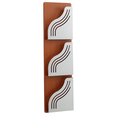 Safco Products Three Pocket Wave Magazine Rack - Color: Cherry at Sears.com