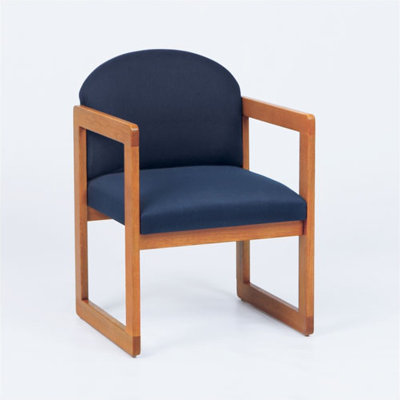 Lesro Classic Series Guest Chair - Material: Transport Gold Fabric, Finish: Black at Sears.com