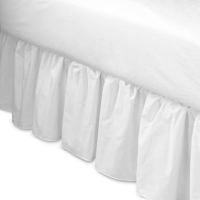Fresh Ideas Ruffled Bed Skirt in White - Size: Queen at Sears.com