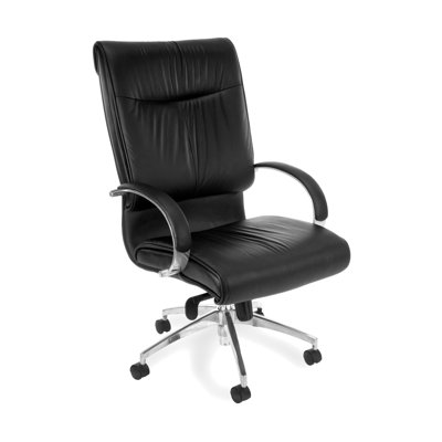OFM Sharp Executive Series Leather Office Chair with Arms - Back: Mid Back at Sears.com