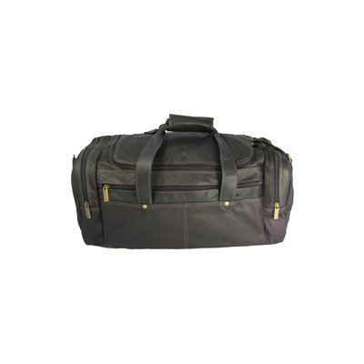 David King 19" Leather Classic Travel Duffel Bag - Color: Black at Sears.com