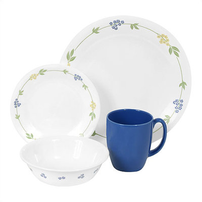 Corelle Livingware Secret Garden 16 Piece Dinnerware Set