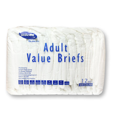 Invacare Supply Group Value Series Adult Briefs in Beige - Quantity: Pack of 15 at Sears.com