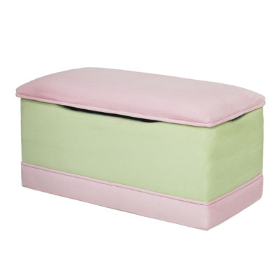Hannah Baby Deluxe Toy Box in Lime and Pink Micro Fiber at Sears.com