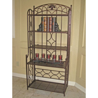 International Caravan Iron Five-Tier Bakers Rack - Finish: Bronze at Sears.com
