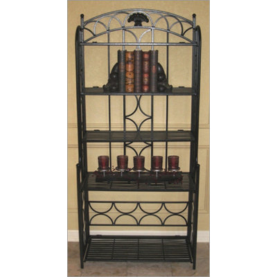 International Caravan Iron Five-Tier Bakers Rack - Finish: Dark Grey at Sears.com