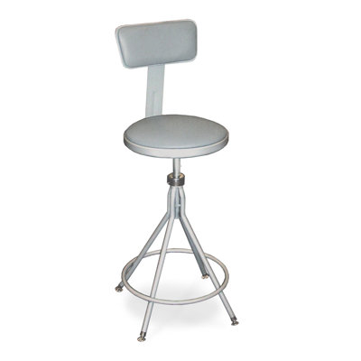 National Public Seating 24" Adjustable Premium Swivel Stool with Backrest #6524HB at Sears.com