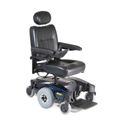 Invacare Pronto M51 Power Wheelchair with Captain's Base - Seat Size: 20" W x 18" D, Color: Blue at Sears.com