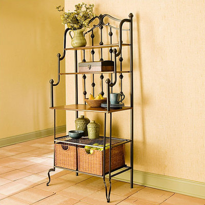SEI Addington Bakers Rack in Black at Sears.com