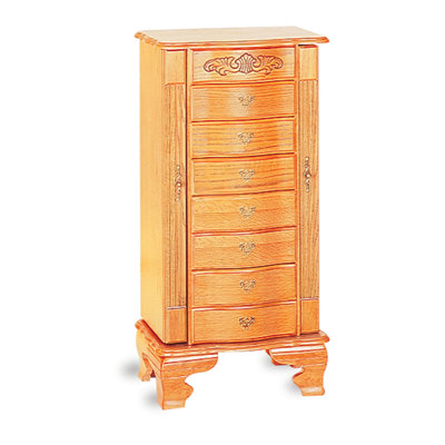 Wildon Home Washougal Deluxe 37.5" Jewelry Armoire in Light Oak at Sears.com